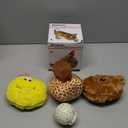 Interactive Dog Toy, Plush Electric Dog Toy, Vibrating and Squeaky, Battery Operated, Prevent Boredom for Pets (Kit)