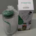 WXXHBDD Salad Jar with Side Opening, Mason Jar Salad Leak Proof Dressing Container for Lunch with Dressing Compartment, Dishwasher Safe Meal Prep Box for Meal Prep Food Jars, Home, Office, Travel