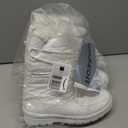HEAWISH Womens Winter Snow Boot Fur Lined Mid Calf Warm Boots (9, White)