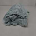 Travel Pillow Blanket Set-3 in 1 Travel Pillow Memory Foam, Soft Travel Blanket Airplane Compact with Bag, Inner Pillowcase, Hand Luggage Belts and Backpack Clip, for Plane Car, Blue Green