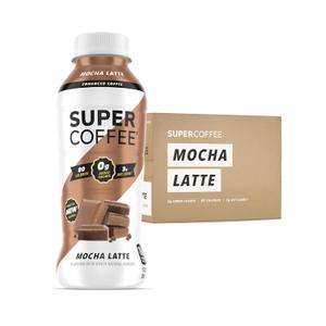 SUPER COFFEE, Keto Protein Coffee (0g Added Sugar, 10g Protein, 70 Calories) [Mocha] 12 Fl Oz, 12 Pack | Iced Smart Coffee Drinks | BB Date JUL 06 2023
