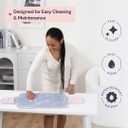 BabbleRoo Baby Changing Pad - Comfortable Portable Changing Pad, Compact, Fits in Any Diaper Bag - Lightweight and Soft with Cute Designs, Convenient Pockets, Extra Head Support  Pink Birdy