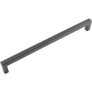 Hickory Hardware Solid Core Kitchen Cabinet Pulls, Luxury Cabinet Handles, Hardware for Doors & Dresser Drawers, 8-13/16 Inch (224mm) Hole Center, Matte Black, Skylight Collection(Pack of 1)
