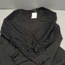 AUTOMET Womens Long Sleeve Shirts V-Neck Lace Tops Business Casual Blouses Tee Trendy 2026 Fall Fashion Outfits Clothes
 (Large, Black)