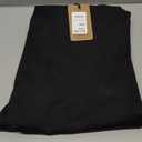 ESSYSHE Mens Stretch Chinos Casual Pants Slim Fit Khaki Pants with Elastic Waist (28W x 34L, Black)