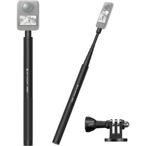 K&F CONCEPT 60inch/153cm Invisible Selfie Stick, Extension Long Pole Compatible with Insta360 X5/X4/X3 GoPro Hero 13/12/11 DJI OSMO Action 3/4/5/6 360 Pocket 3/4, 1/4" Extended Monopod with Adapter