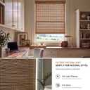LazBlinds Cordless Bamboo Roller Shades, 20" W x 70" H, Brown206