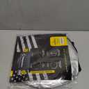 Magnelex American Flag Windshield Sun Shade, High-Resolution Sun Shield with Mirror Cut-Out for Automotive Interior Sun and Heat Protection, Folding Car Sunshade - X-Large, Black & White