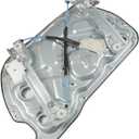 GXYWADY 82471-2M000 824712M000 Power Window Regulator Front Power Window Regulator Left Door Replacement for Hyundai Genesis Generation 2 2009-2016