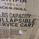 Olympia Tools 85-188 Pack-N-Roll Folding Collapsible Service Cart, 150LB Capacity, Black