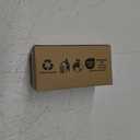 Kevin Textile Soft Plush 12x24 Inch Lumbar Pillow Cover 1 Pack, Luxury Fluffy Faux Fur Striped Flannel Rectangle Cushion Case for Couch Sofa Chair Bed Home Decor, Navy Blue