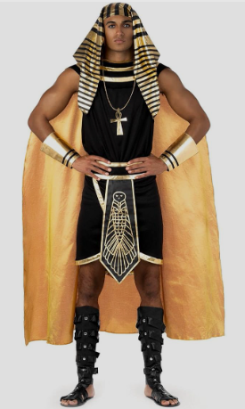 Morph Egyptian Costume Men, Pharaoh Costume Men, Egyptian Halloween Costumes For Adults,M