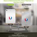 Titanium Cutting Board, 100% Pure Titanium Cutting Boards for Kitchen, Double-Sided Food-Grade Chopping Board for Meat, Vegetables & Fruits, Dishwasher-Friendly (13.75''X9.83'')