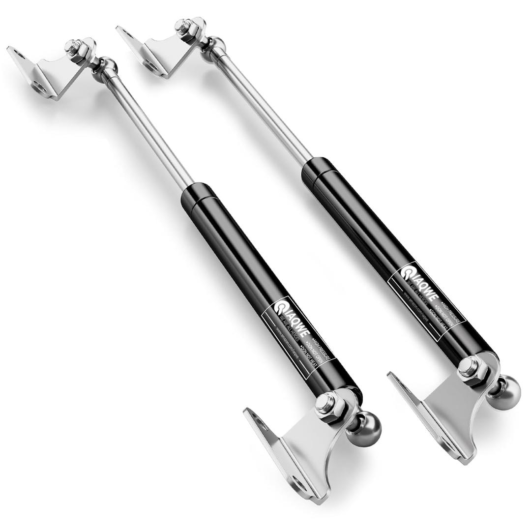 17Inch 10Lbs/45N Gas Spring Struts Shocks Lift Supports with L-Type Mount Brackets for Trap Door Floor Hatch Lid Truck Canopy Cover Trailer TV Cabinet Canopy Cover Lid Door 2pcs