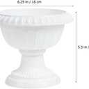 MERRYHAPY 2PCS Vintage Roman Flower Pot European Style Decorative Urn Planter for Front Door and Wedding Decor Durable Plastic Container for Silk and Dried Flowers