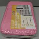 BALEINE 3 Pack Fabric Closet Storage Bins for Shelves, Linen Closet Organizers and Storage, Decorative Baskets for Organizing, Shelf, Clothes, Home, Office (Pink, 12"x8"x8")