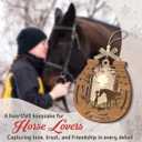 Girl Horse Lovers Ornament 2025, Horse Gifts for Women, Girls, Teens, Kids, Wooden Ornaments for Christmas Horse Themed Party Decorations, Animal Lover Gifts as Christmas Horse Decor