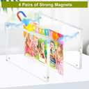 4x6 Acrylic Frames 20 Pack, 20mm Double Sided Magnetic Picture Frames 20% Thicker Block Clear Picture Frames Wedding Table Numbers for Desk Desktop Display Pictures Holder