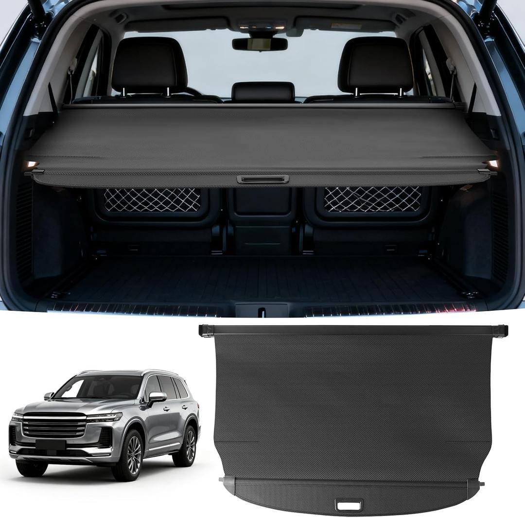 Cargo Cover Compatible with Kia Sportage 2023-2025 2026 Accessories Leather Retractable Trunk Cover Luggage Cover Trunk Storage Privacy Protection Luggage Shade Shield
