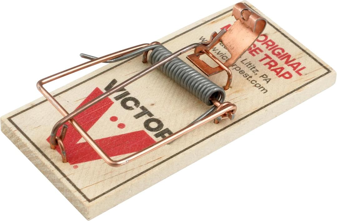 Victor Mouse Traps M150-10, Metal Pedal, Sustainably Sourced FSC Wood, Wooden Mouse Traps - Pack of 10