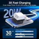 Dayaoncy Compatible with iPhone 17/16/15 Charger Fast Charging, 20W USB C Wall Charger with 3Pack 10FT USB C to C Cable, Type C to Type C Fast Charger Compatible with Phone/Android/Phone/Samsumg/Pad