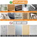 Double Sided Tape Heavy Duty 2 Pack, 1.2 Inch x 400 Inch Extra Large Nano Double Sided Adhesive Tape for Walls, Carpets, and Posters - Removable Reusable, Washable(33.3FT)