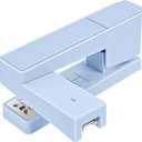 4 x Swing-Arm Swivel Stapler - 20 Sheets Capacity, 360 Degree Rotate Desk Stapler with 100 Staples - Non-Slip Office Stapler, Blue