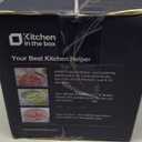 Kitchen in the box Food Processor, Electric Meat Grinder & Food Chopper with 400W Powerful Veggie Chopper-2 Bowls8 Cup+8 Cup & 2 Bi-Level Blades for Meat/Fish/Vegetable/Baby FoodBlack Button