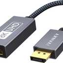 IVANKY 8K@60Hz Active DisplayPort to HDMI Adapter, Uni-Directional DP 1.4 to HDMI 2.1, Male to Female, Active DP to HDMI Adapter 8K 60Hz Compatible for Desktop,Tablets,AMD,NVIDIA,Monitor,Projector