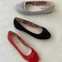 Epic Step Ballet Flats for Women Comfortable Flat Shoes for Women Dressy Casual Round Toe Flats (9.5, Grey)