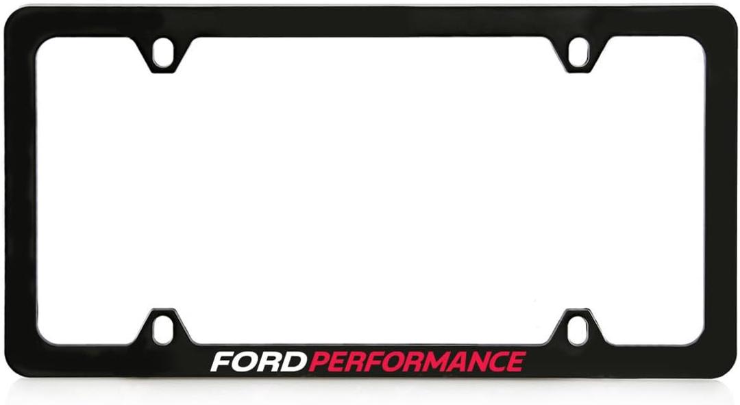 Ford Performance UV Black Plastic License Plate Frame
