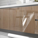 COSNIGHT Clear Contact Paper Kitchen Oil Proof Waterproof Self Adhesive Vinyl Film High Temperature Resistant Transparent Removable Paper for Kitchen Backsplash Protector 17.7In*118In