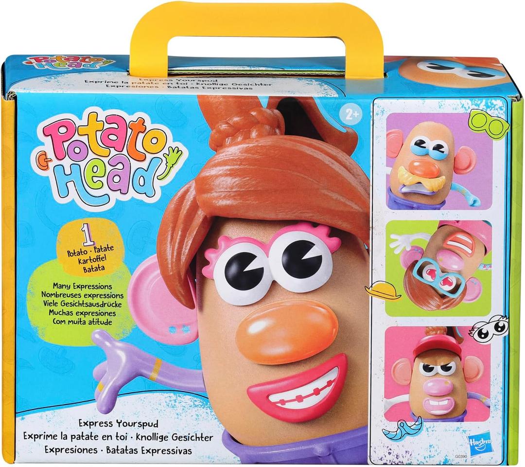 Potato Head Express Yourspud Playset with 1 Potato Body and 32 Accessories, Creative Toddler and Preschool Toys for Boys and Girls 2 Years and Up 