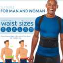 Selbite Posture Corrector for Men and Women - Back Brace for Upper and Lower Body Support - Adjustable Straightener with Pain Relief and Muscle Memory (Large) (Black)