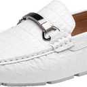 Jousen Men's Loafers Crocodile Printed Casual Loafers for Mens Slip On Shoes 11.5