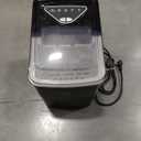 Silonn Ice Maker Countertop, 9 Cubes Ready in 6 Mins, 26lbs in 24Hrs, Self-Cleaning Ice Machine with Ice Scoop and Basket, 2 Sizes of Bullet Ice for Home Kitchen Office Bar Party (Black-Transparent)