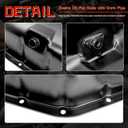 Engine Oil Pan Sump with Drain Plug, Compatible with Honda CR-V CRV 2002-2006, Honda Accord 2003-2007, Honda Civic 2002-2005, Element 2003-2011 & Acura RSX 2002-2006, 2.0L 2.4L, Replaces 11200RAAA00
