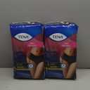 Tena Stylish Black Incontinence Underwear for Women, Maximum Absorbency, Large, 32 ct (2 Packs of 16)