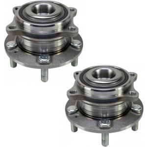 TRQ 2 Piece Front Wheel Bearing & Hub Assembly Set Compatible with 2019-2023 Hyundai Nexo 2015-2019 Sonata 2016-2021 Tucson 2020-2022 Veloster N 2017-2020 Kia Cadenza 2016-2020 Optima 2017-2021 Sport