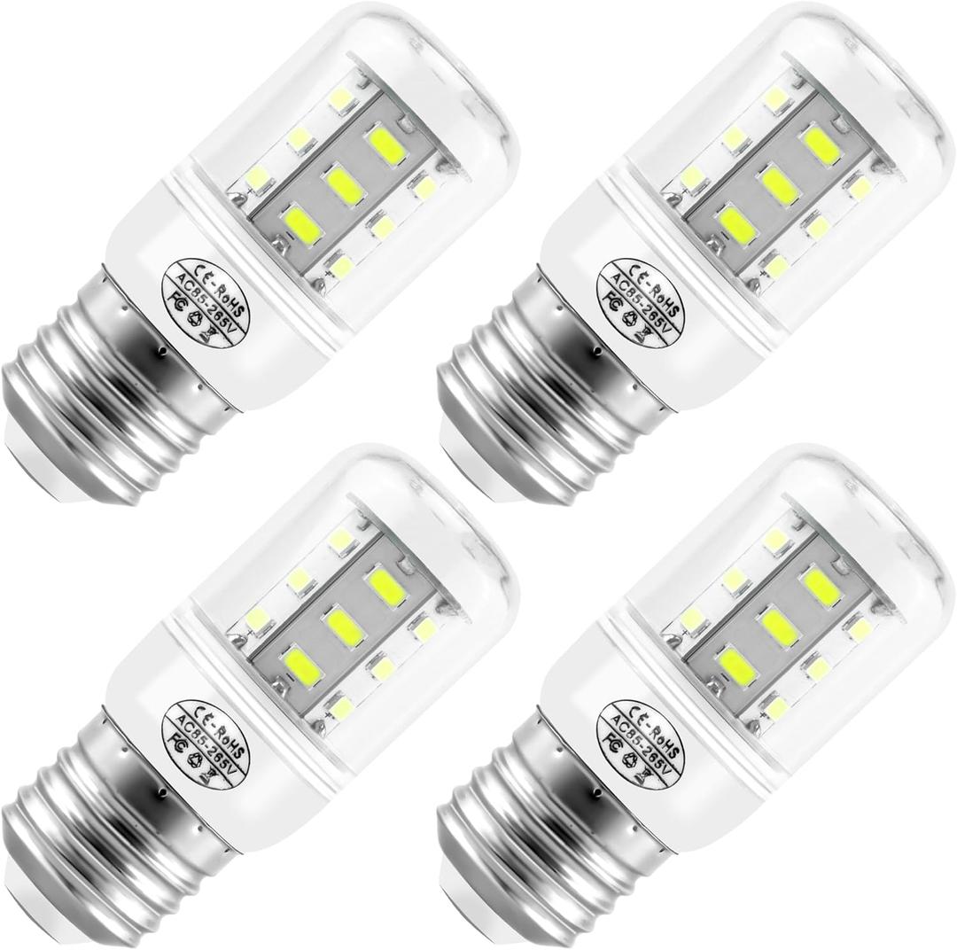 AMI PARTS Updated 5304511738 Light Bulb Refrigerator kei d34l LED Bulb 3.5W Compatible with frig.idaire Refrigerator Light Bulb (85V-265V White Light*4 Pice)