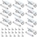 Window Sash Locks, 10 Pack Cam Action White Window Locks, Window Latches with Keeper Diecast Sliding Window Parts Replacement Sash Locks for Sliding Windows Double Hung Windows