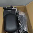 Wheelchair elevating Leg Rests, with Padded Calf pad, Composite Footplates, Compatible with Reclining and Standard Wheelchair, Transport Chair. Universal Replacement Parts, (1 Pair)
