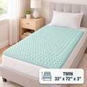 DMI 3-Inch Foam Mattress Topper, Egg Crate Foam Pad, Mattress Pad and Bed Topper for Support, Air Circulation, Pressure Relief and Weight Distribution, Twin Size, 33 x 72 x 3