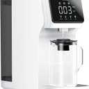 Stokk T1 UV Countertop Reverse Osmosis Water Filter, Carafe Alkaline Boost, 6-Stage RO Filtration System, Reduce TDS PFAS, Large Size (White)