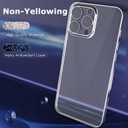 for iPhone 16 Pro Max Case 6.9-Inch 2024 Yellowing-Resistant Shockproof Phone Cover Anti-Scratch with Camera Lens Protector for iPhone 16 Pro Max Phone Transparent Case (Silver Border)