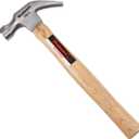 16-Ounce Claw Hammer - Basic Hand Tool for DIY and Woodworking with Natural Wood Anti-Vibration Handle and Drop-Forged Steel Head by Stalwart
