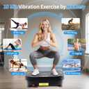 Homesy Vibration Plate Exercise Machine, Vibrating Plate for Lymphatic Drainage, Full Body Shake Platform Board for Home Fitness and Fat Burning, Sport Gym Equipment for Women Men