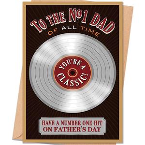 2 x Fathers Day Card Gift for Dad, Father's Day Card from Daughter Son