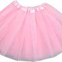 Women's Rainbow Tutu Skirt Tutu Adult Tulle Skirt Petticoat Tulle Skirts Tutu Dance Classic Women's Petticoat Petticoat Tutu Ballet Skirt Princess Mini Petticoats Tulle Short Party, Size M