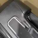 Samsonite Winfield 3 DLX Hardside Expandable Luggage with Spinners, Silver, Checked-Large 28-Inch